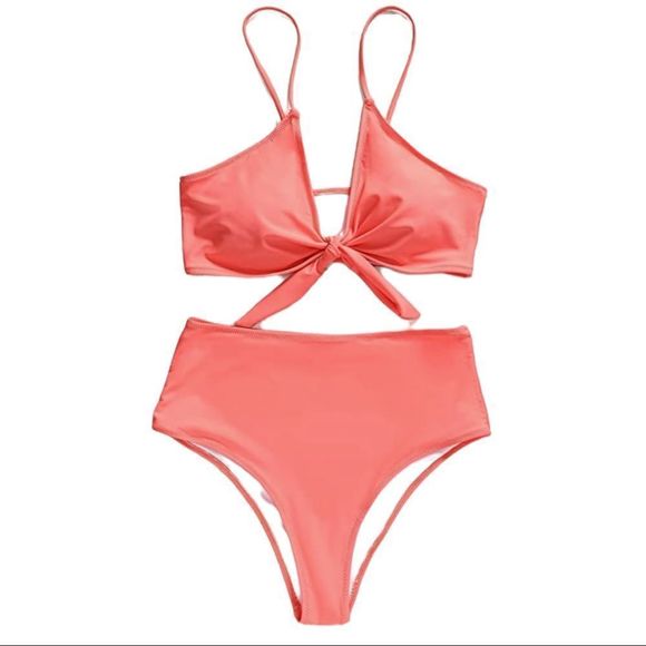 XUNYU High Waisted Bikini Set Swimsuit Push Up Tie Knot Swimwear Two Piece XL - Picture 6 of 9